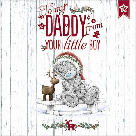 Daddy From Little Boy Me to You Bear Christmas Card £2.49